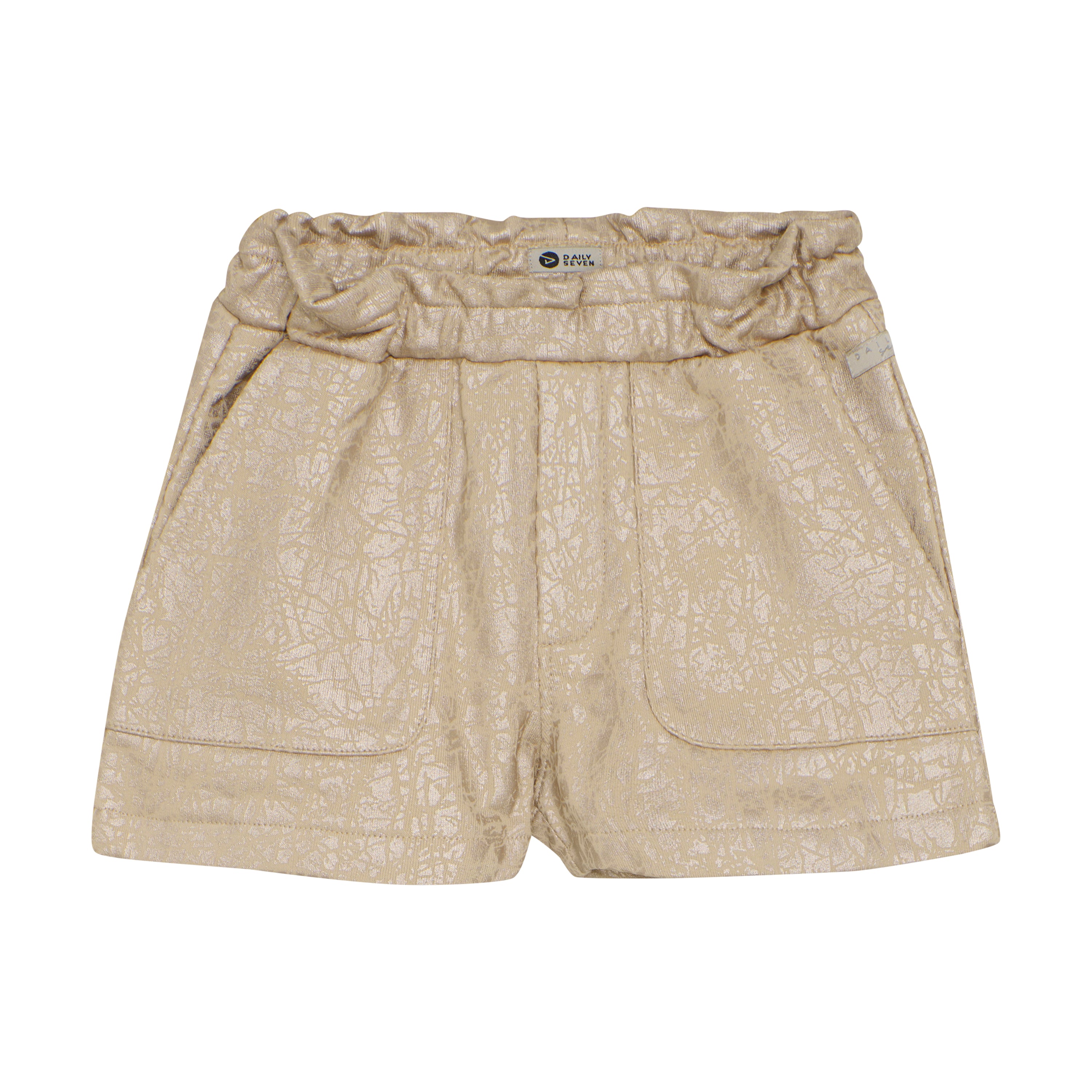 DAILY7 Fancy Paperbag Short - Latte Sand voorzijde