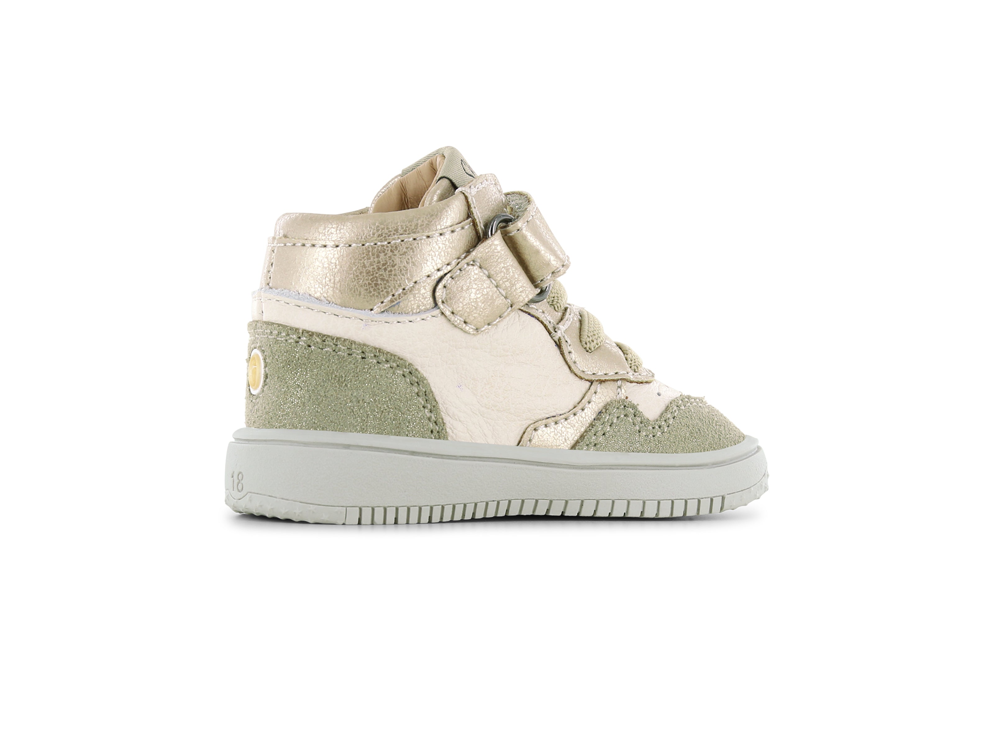 Shoesme Beige-Goud Basket Sneakertje zijkant rechts