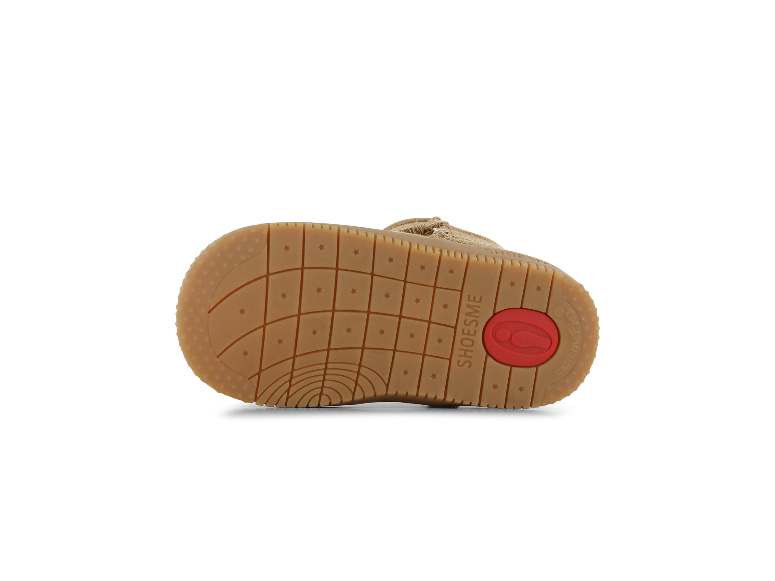 Shoesme Cognac Bootie Met Fluffy Voering onderzijde zool