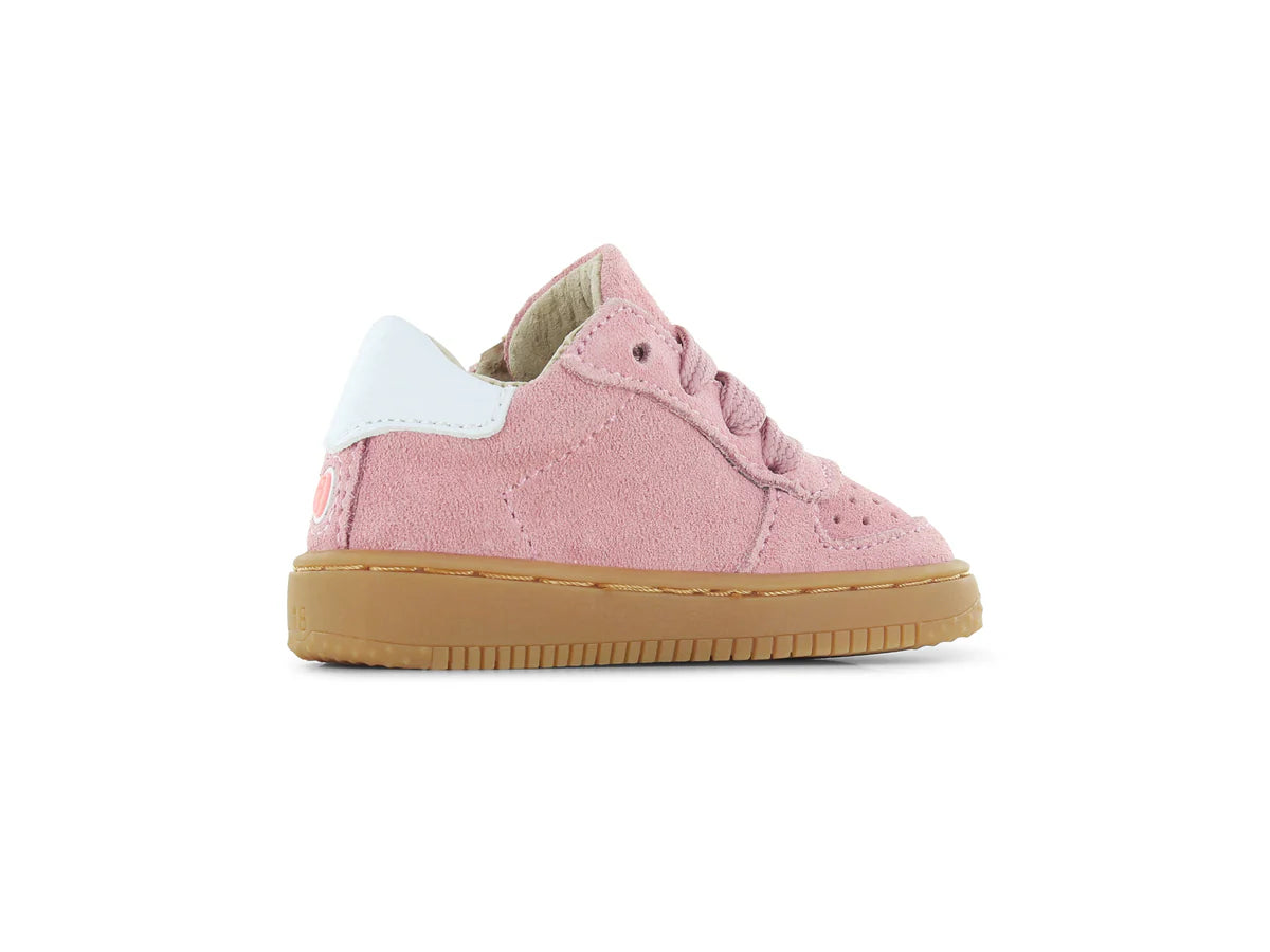 Shoesme Roze Suède Sneakertje zijkant rechts