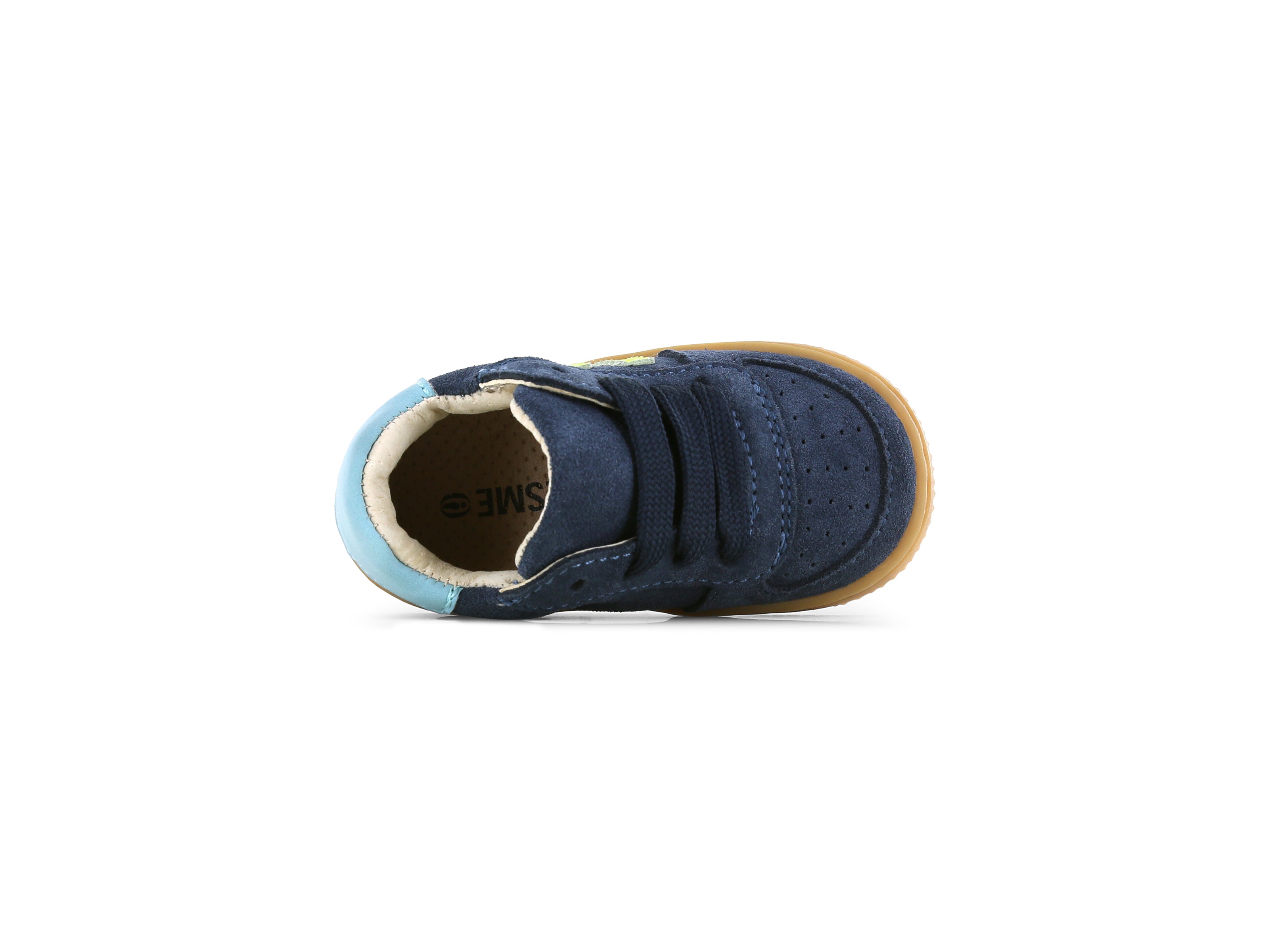 Shoesme Blauw Suède Sneakertje bovenzijde
