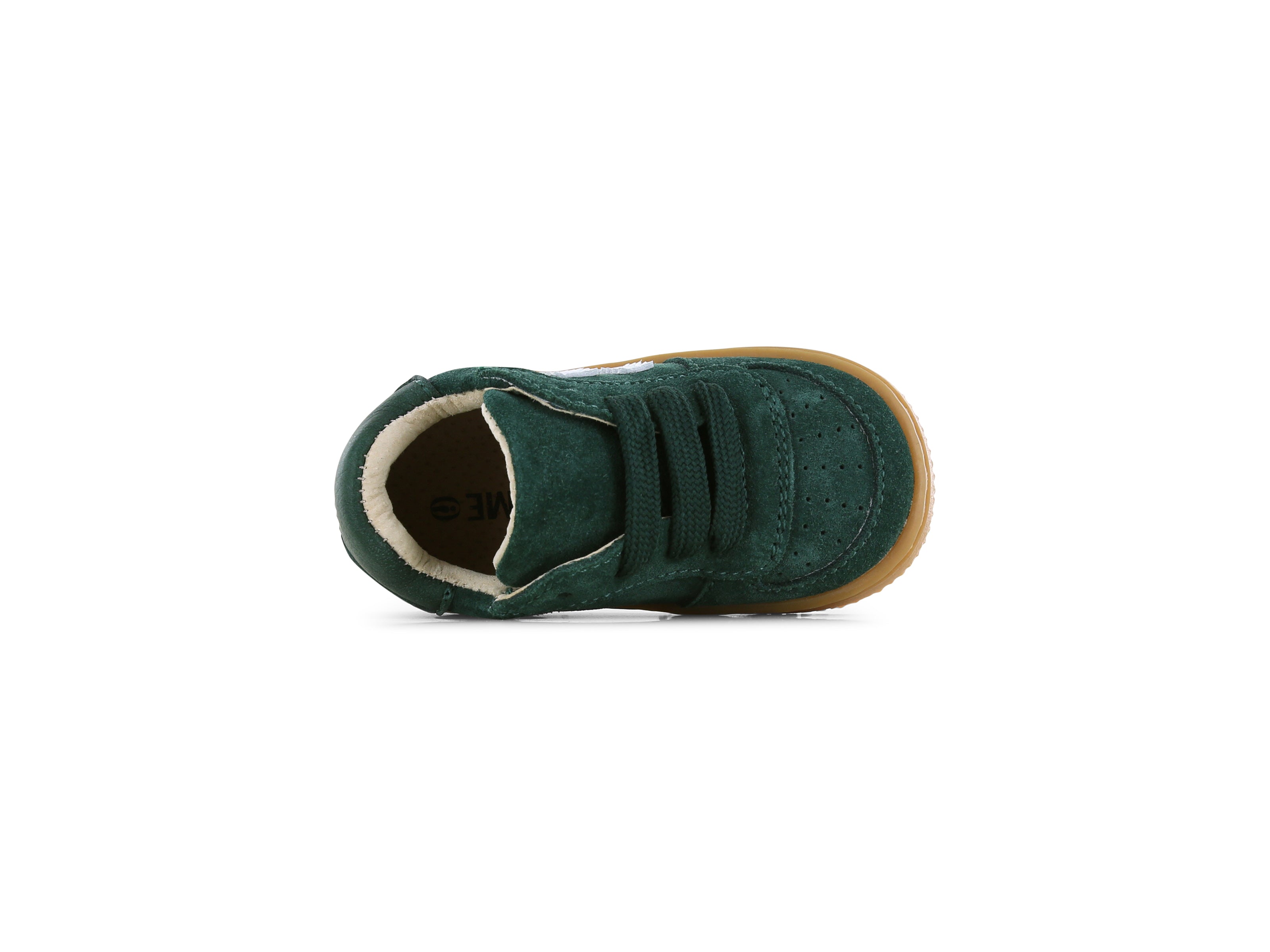 Shoesme Donkergroen Suède Sneakertje bovenzijde