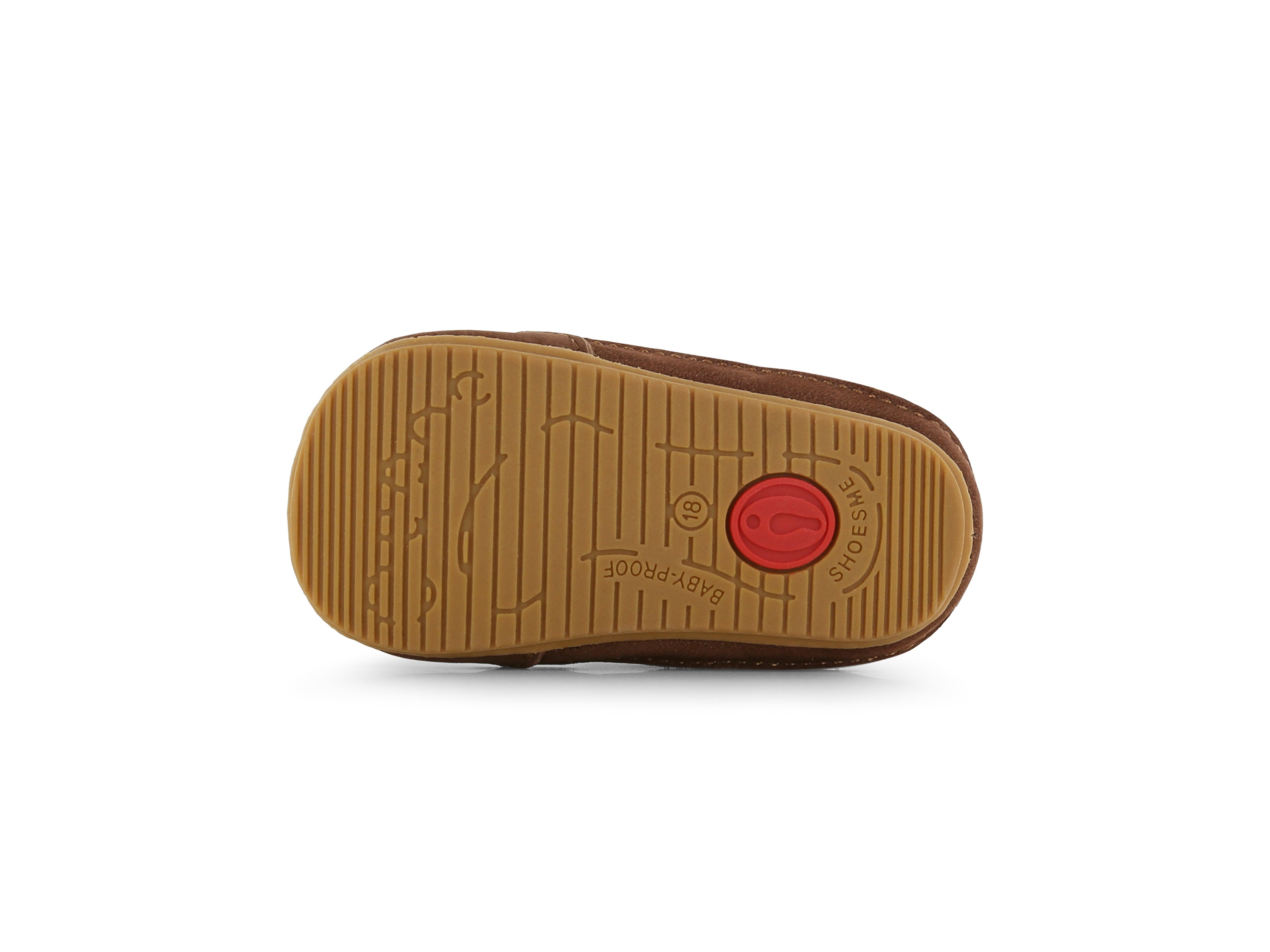 Shoesme Donkerbruin BABY-PROOF® Schoentje onderzijde zool