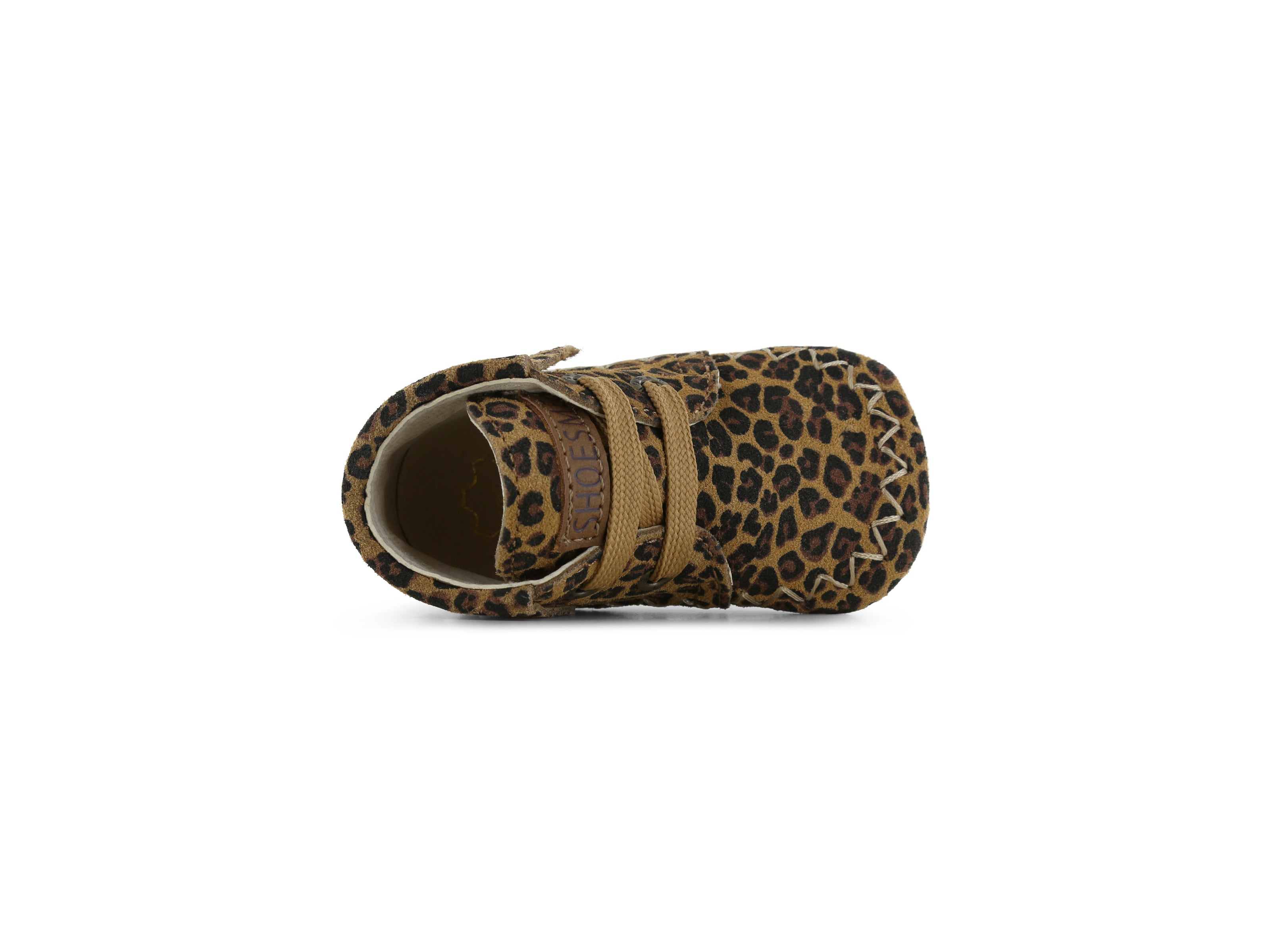 Shoesme Panterprint BABY-PROOF® Schoentje Met Franjes bovenzijde