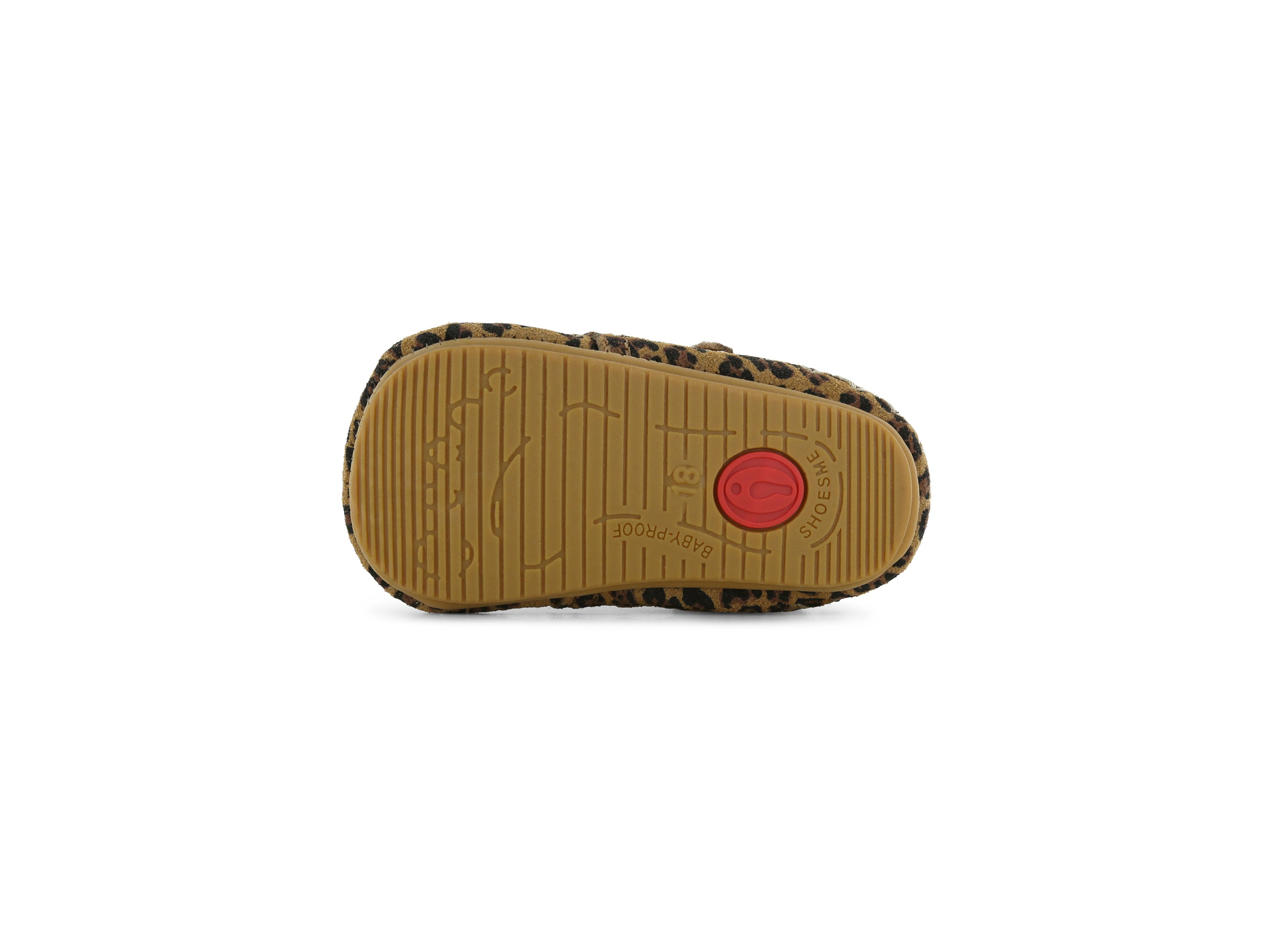 Shoesme Panterprint BABY-PROOF® Schoentje Met Franjes onderzijde