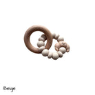 Chewies Croissant Chewie - Beige bijtring hout siliconen