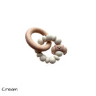 Chewies Croissant Chewie - Cream bijtring hout en siliconen