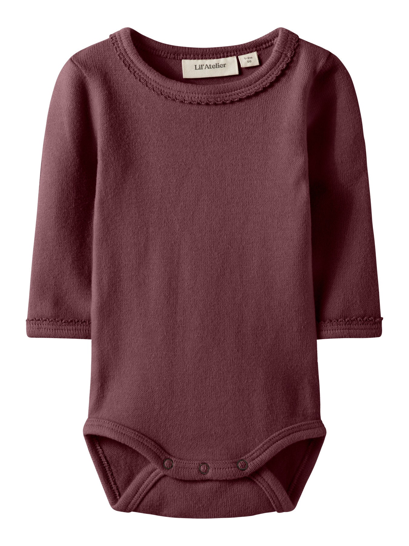 Lil' Atelier Haf LS Slim Body - Catawba Grape voorzijde