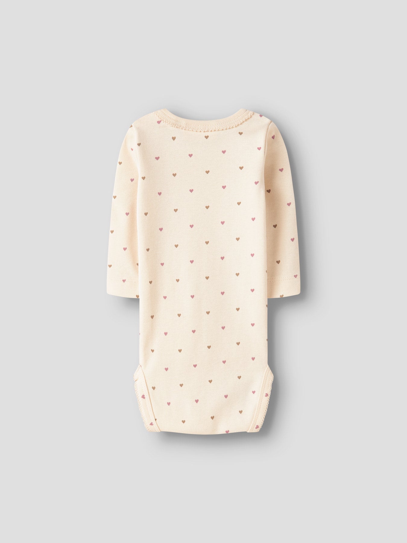 Lil' Atelier LS Slim Body - Turtledove Heart achterzijde