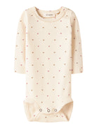 Lil' Atelier LS Slim Body - Turtledove Heart voorzijde