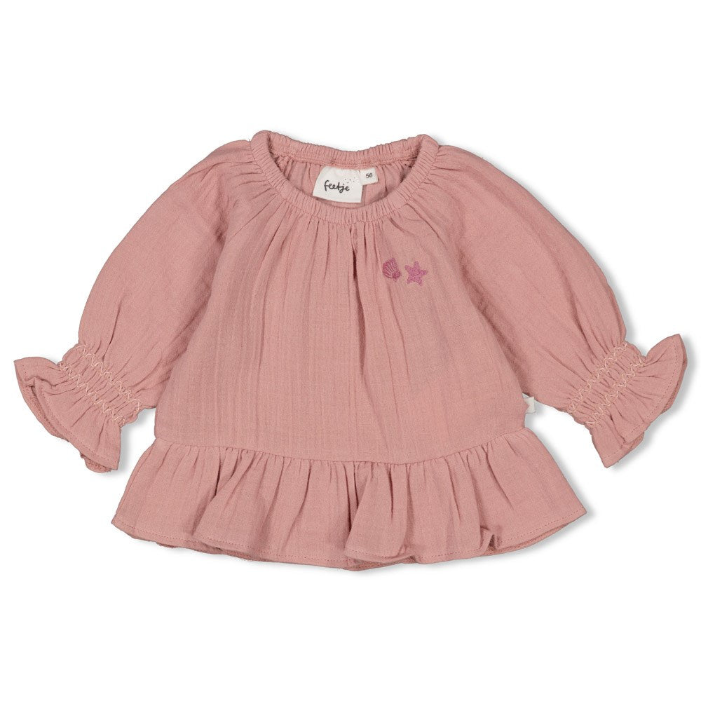 Feetje Longsleeve Ruches -Starfish Wishes voorzijde