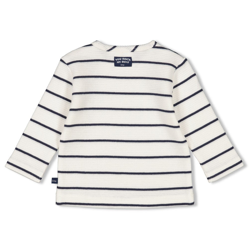 Feetje Longsleeve Streep Wafelstructuur - Rock My Boat achterzijde