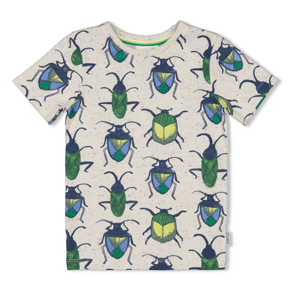 Sturdy T-Shirt AOP Offwhite - Explore More voorzijde
