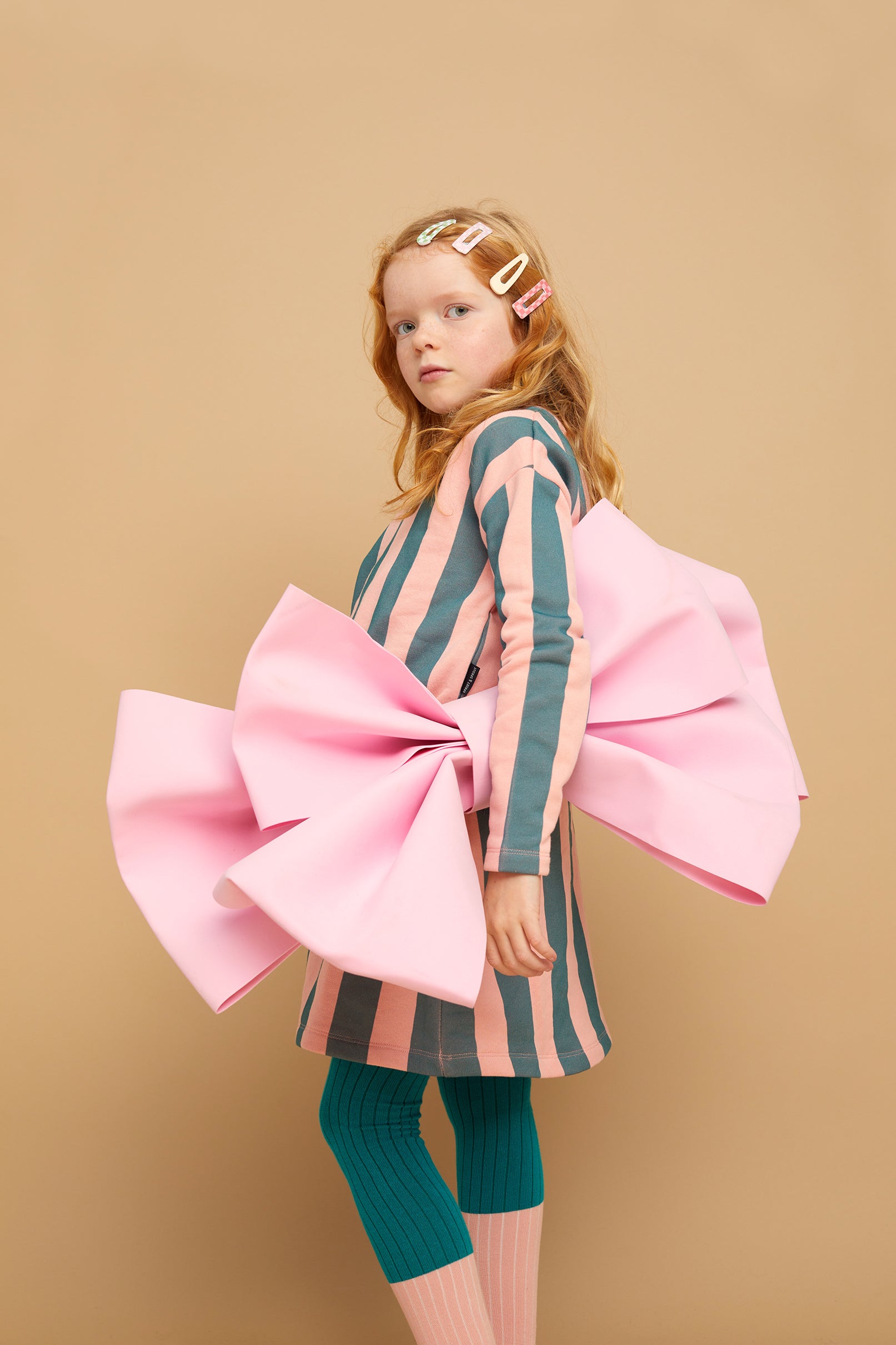 Sproet & Sprout Dress Block Stripe Sfeerfoto Aan