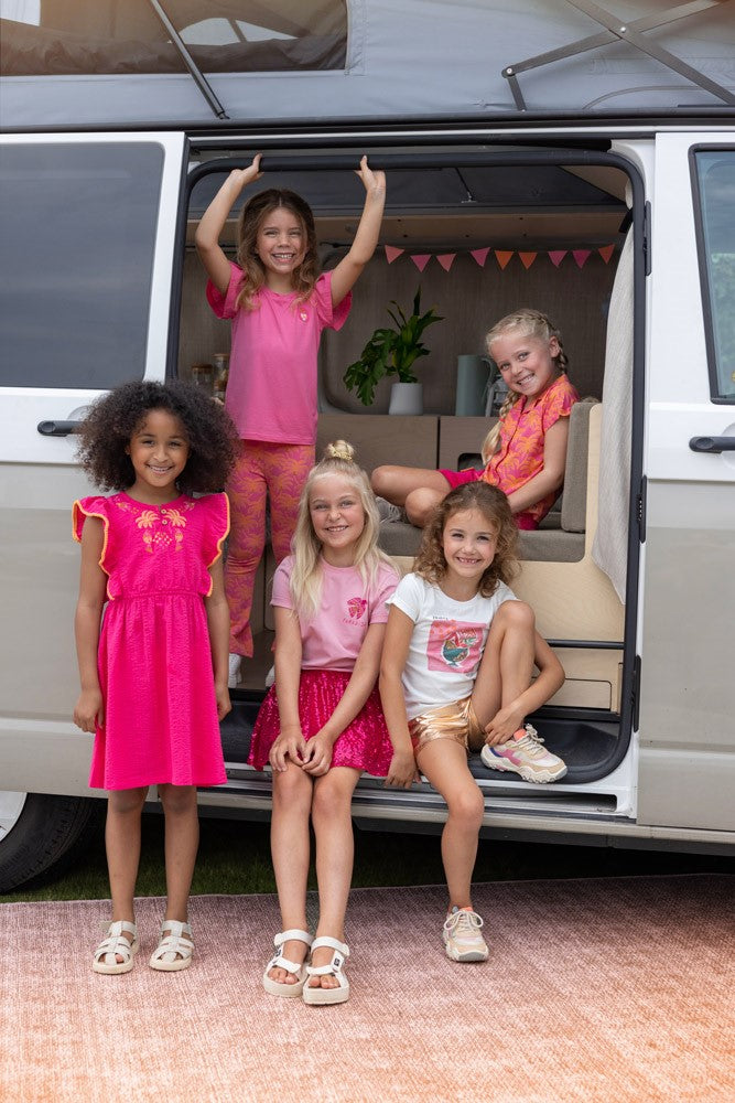 Jubel Flared Broek AOP – Samba Shake | Meisjes Zomerbroek sfeer foto