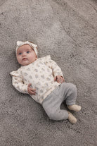 Feetje Legging Ajour Rib - Fields Of Green Foto Legging Aan
