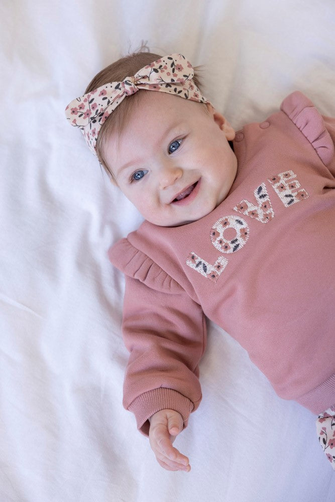 Feetje Sweater - Woodland Bloom Sweater  Aan