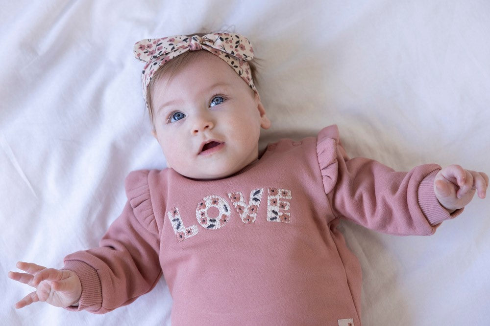 Feetje Sweater - Woodland Bloom Sweater  Aan