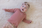 Feetje Longsleeve Pointelle Rib -Woodland Bloom Longsleeve Aan