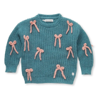 Sproet & Sprout Girls Sweater Bows Voorzijde