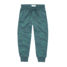 Sproet & Sprout Sweatpants Shady Green Sproet Print Voorzijde