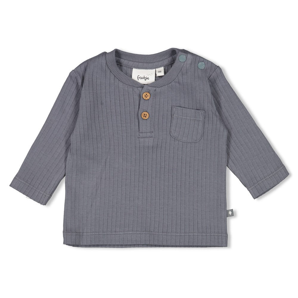 Feetje Longsleeve Rib - Howdy Voorzijde