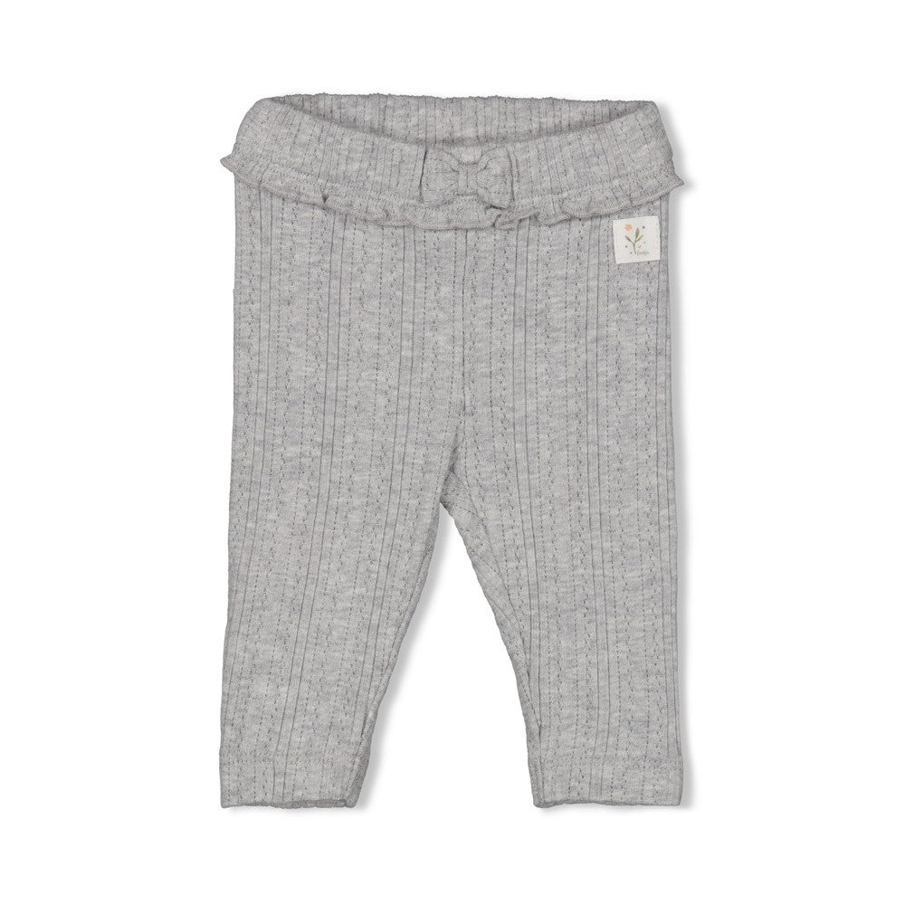 Feetje Legging Ajour Rib - Fields Of Green Voorzijde