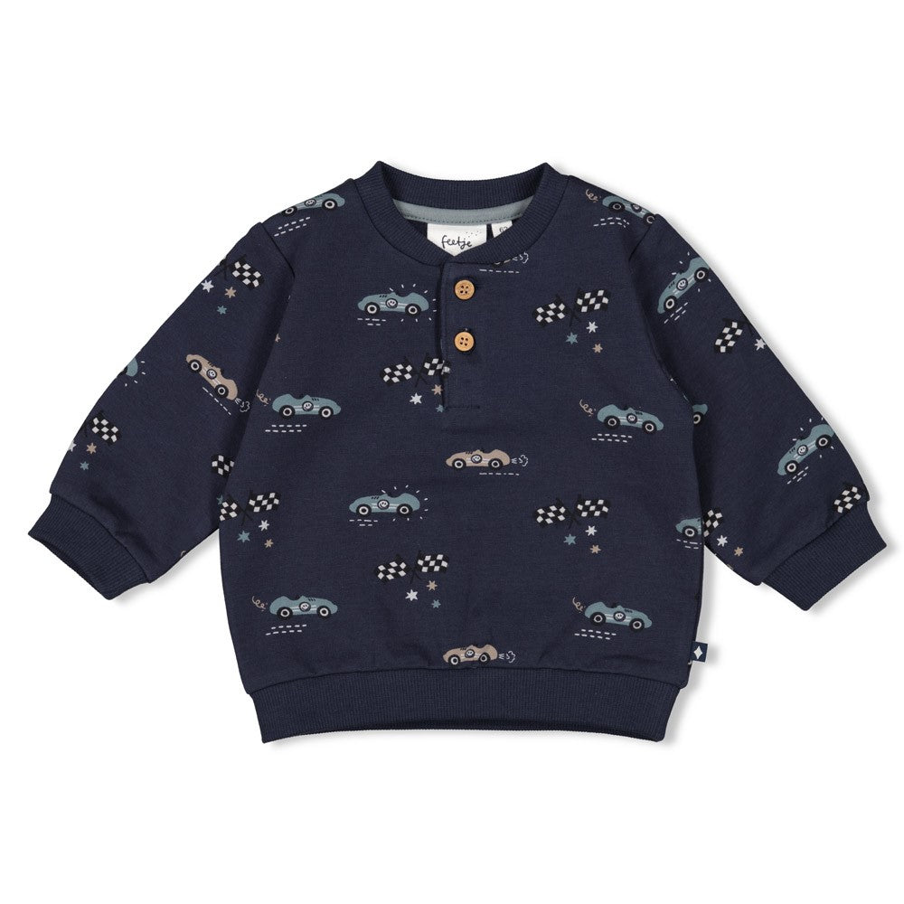 Feetje Sweater AOP - Let's Go Voorzijde