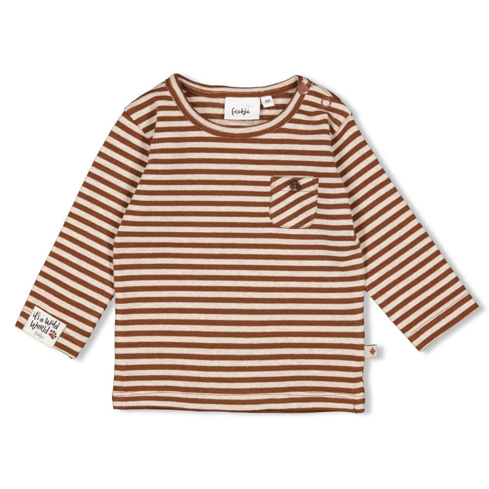 Feetje Longsleeve Streep - Wild World Voorzijde