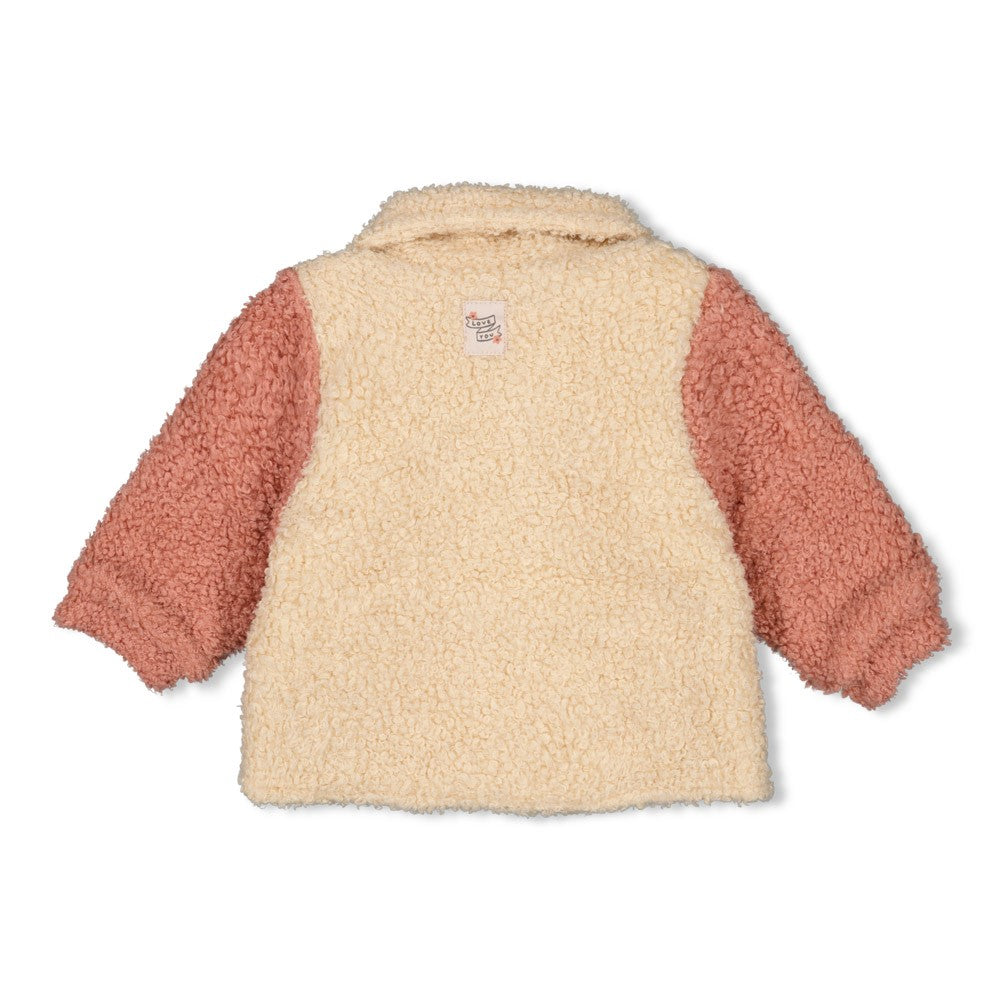 Feetje Bouclé Jasje - Woodland Bloom Achterzijde