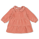 Jurk Velours Rib - Woodland Bloom Voorzijde