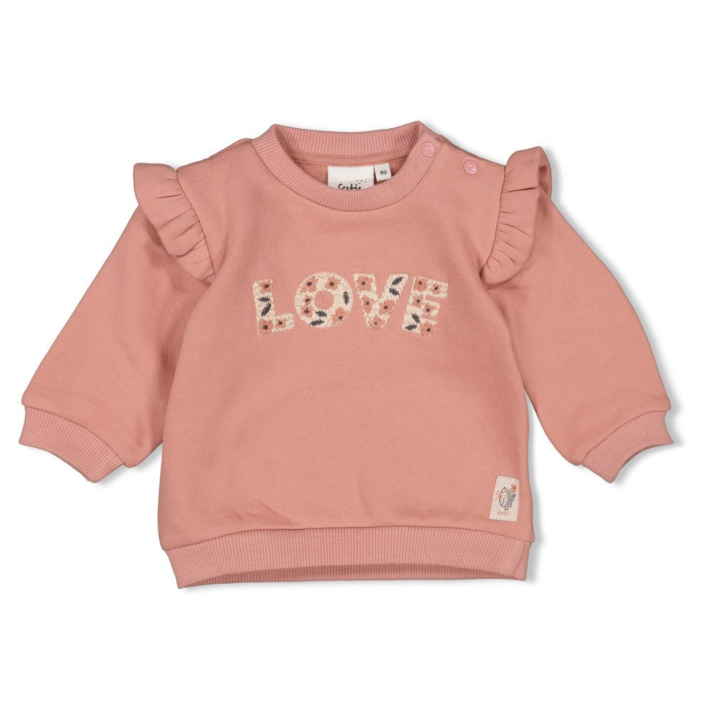 Feetje Sweater - Woodland Bloom Voorzijde