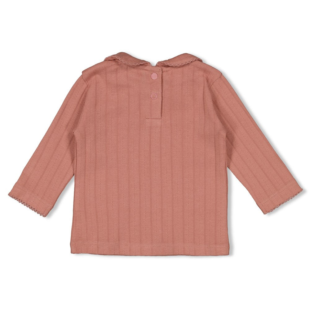 Feetje Longsleeve Pointelle Rib -Woodland Bloom Achterzijde