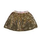 Jubel Pailetten Rok - Shine Bright Detail: "Detail van de Jubel Pailetten Rok - Shine Bright, in Goud, met reflecterende pailetten voor een feestelijke uitstraling." Achterzijde