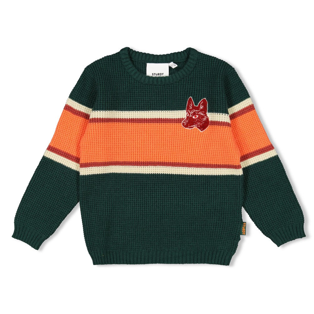 Sturdy Sweater Gebreid - Chasing Trails Voorzijde
