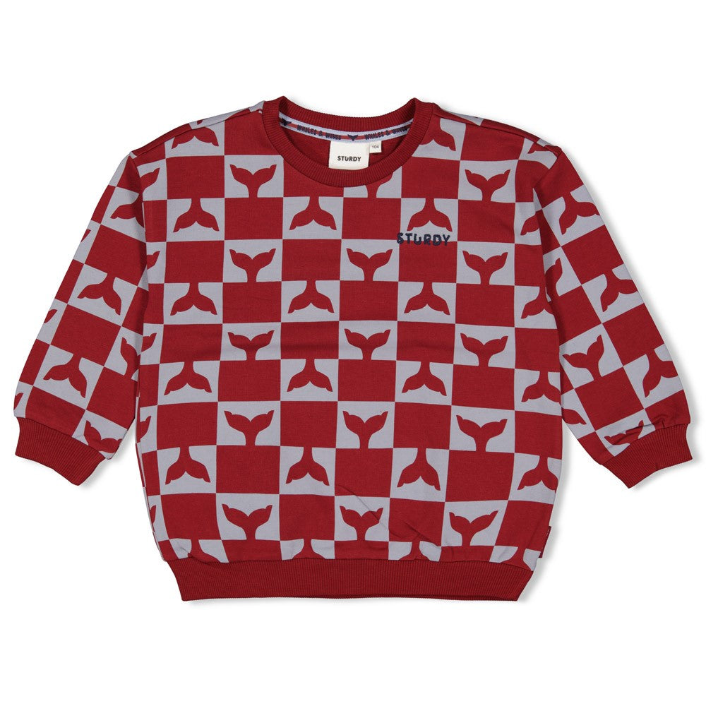 Sturdy Sweater AOP - Waves And Whales Voorzijde