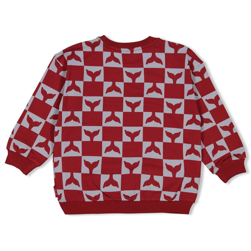 Sturdy Sweater AOP - Waves And Whales Achterzijde