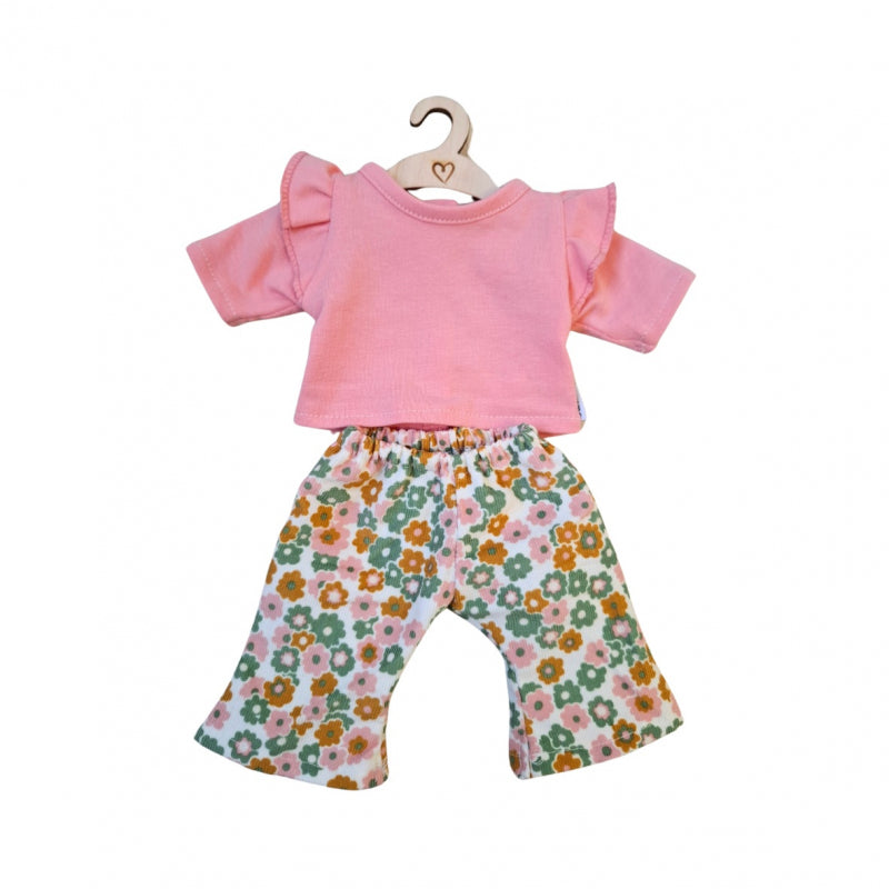 Kledingset Pansy flowerpower Voorzijde