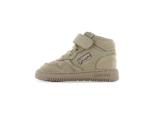 Shoesme Taupe Basket Sneakertje zijkant links
